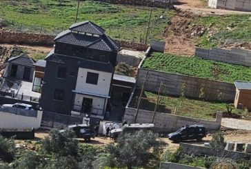 الجيش الاسرائيلي يحاصر منزلا غرب نابلس