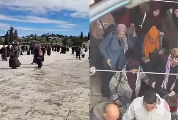 فيديو- قوات الاحتلال تُغلق المسجد الأقصى وتُخرج المصلين من باحاته