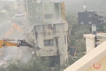 الاحتلال يهدم منزلا في بلدة قراوة بني حسان غرب سلفيت