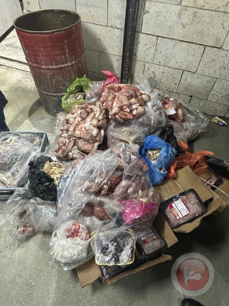 ضبط 377 كيلوغراماً من اللحوم المجمدة غير الصالحة للاستهلاك في الخليل