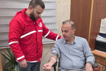 المئات يتوافدون للتبرع بالدم في الخليل