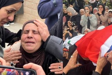 صور- أهالي طوباس يشيعون شهداء مجزرة طمون