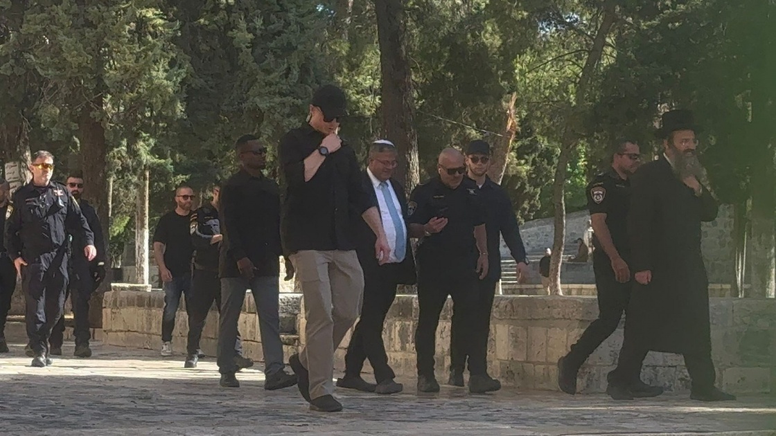 المتطرف بن غفير يقتحم المسجد الأقصى