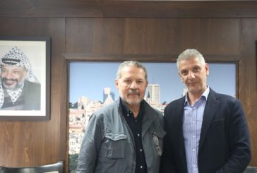 الوزير أبو الحمص يستقبل السيد ياسر عباس ممثل فخامة الرئيس