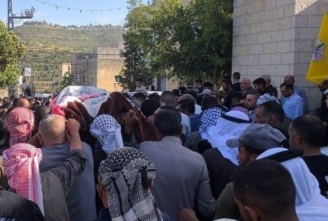 تشييع جثمان الشهيد الطفل يوسف كعابنة إلى مثواه الأخير