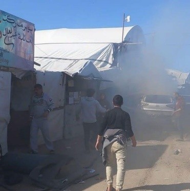 شهيدان وخمسة جرحى بغارة إسرائيلية غرب مدينة غزة