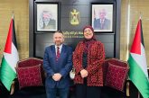 غنام تُطلع مستشار وزير الدفاع البريطاني على مجمل التطورات الفلسطينية