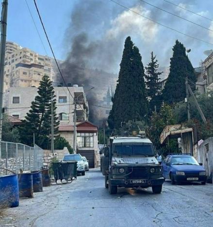 نابلس : الاحتلال يفجر منزلاً بعد محاصرته لساعات