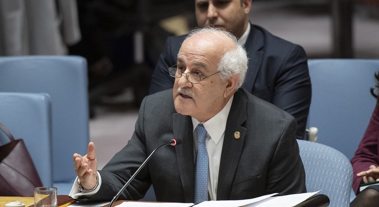 منصور يطالب مجلس الأمن بضمان وصول هيئات الأمم المتحدة للتحقيق بالجرائم والانتهاكات الإسرائيلية بحق شعبنا